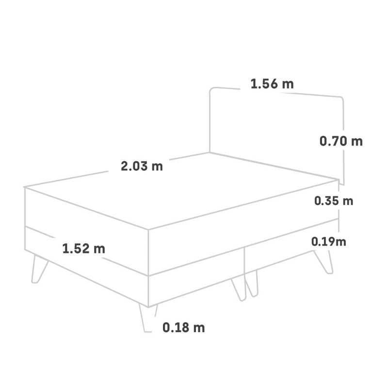 Dormitorio Europeo Royal Dynasty Blocks Gris | Queen