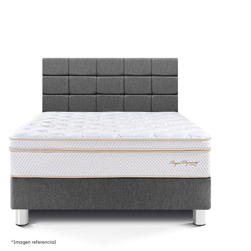 Dormitorio Royal Dynasty Blocks Gris | Queen