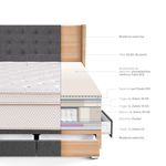 Dormitorio con Cajones Royal Dynasty Gold Gris | 2 plazas
