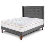 Dormitorio Europeo Royal Dynasty Gold Gris | 1.5 plazas