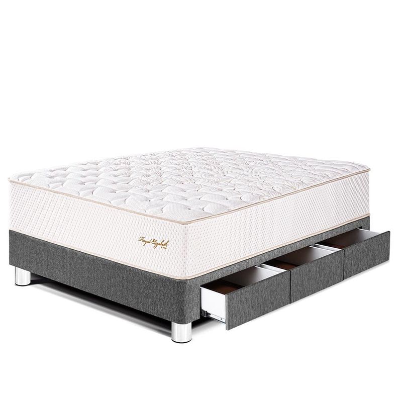 Cama con Cajones Royal Elizabeth Gris | 1.5 plazas