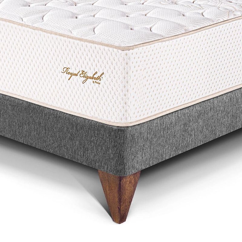 Cama Europea Royal Elizabeth Gris | 1.5 plazas
