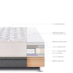 Cama Boxet Royal Elizabeth Gris | 1.5 plazas