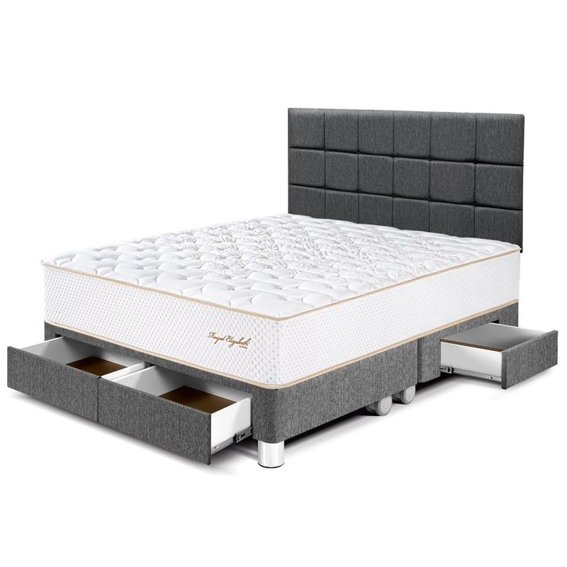 Dormitorio con Cajones Royal Elizabeth Blocks Gris | King