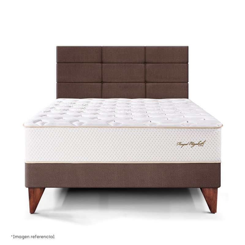 Dormitorio Europeo Royal Elizabeth Blocks Chocolate | 1.5 plazas