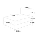 Dormitorio Royal Elizabeth Blocks Chocolate | 1.5 plazas