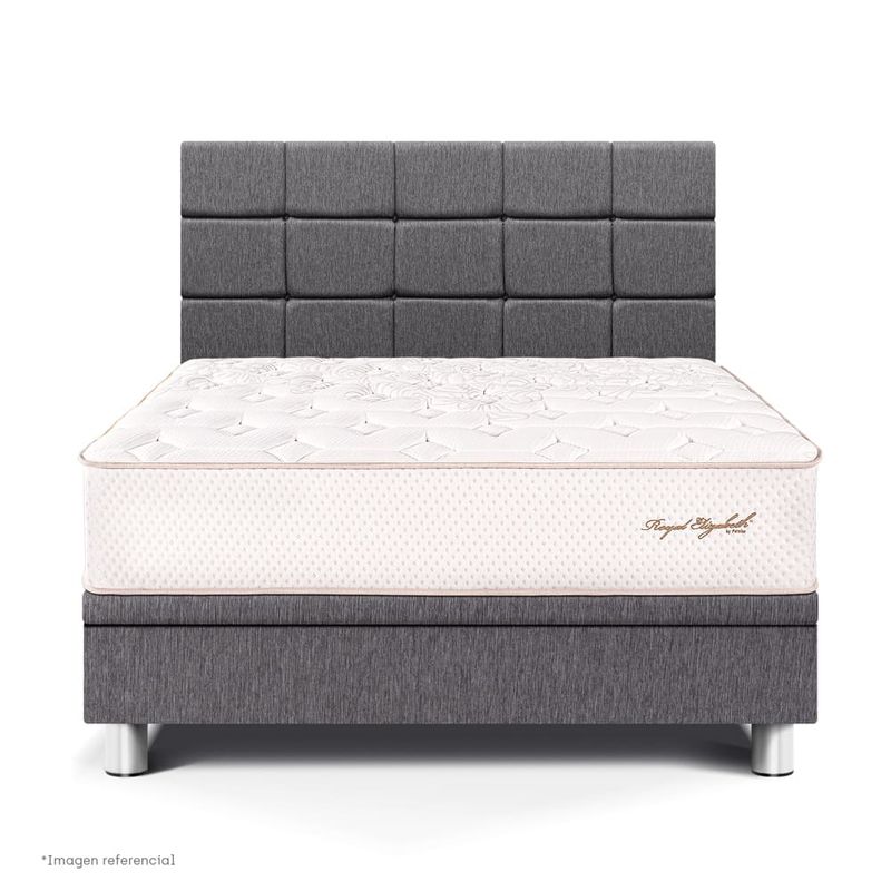 Dormitorio Boxet Blocks Royal Elizabeth Gris | Queen