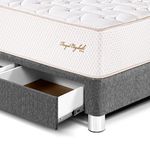 Dormitorio con Cajones Royal Elizabeth Gold Gris | 2 plazas