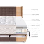 Dormitorio con Cajones Royal Elizabeth Gold Chocolate | Queen