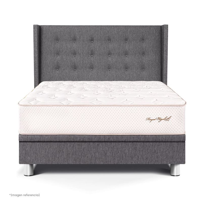Dormitorio Boxet Gold Royal Elizabeth Gris | Queen
