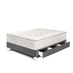 Cama con Cajones Royal Crown Gris | 1.5 plazas