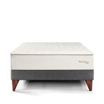 Cama Europea Royal Crown Gris | 2 plazas
