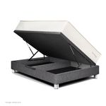 Cama Boxet Royal Crown Gris | 2 plazas