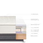Cama Boxet Royal Crown Gris | 2 plazas