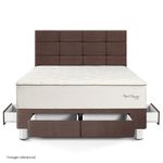 Dormitorio con Cajones Royal Crown Blocks Chocolate | 2 plazas