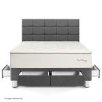 Dormitorio con Cajones Royal Crown Blocks Gris | Queen