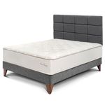 Dormitorio Europeo Royal Crown Blocks Gris | 2 plazas