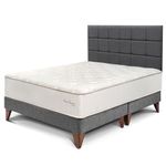 Dormitorio Europeo Royal Crown Blocks Gris | King