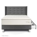 Dormitorio con Cajones Royal Crown Gold Gris | 1.5 plazas