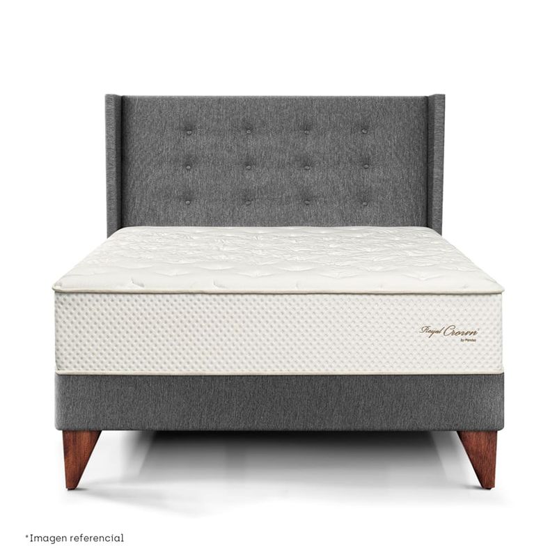 dormitorio europeo royal crown gold gris 1 5 plazas
