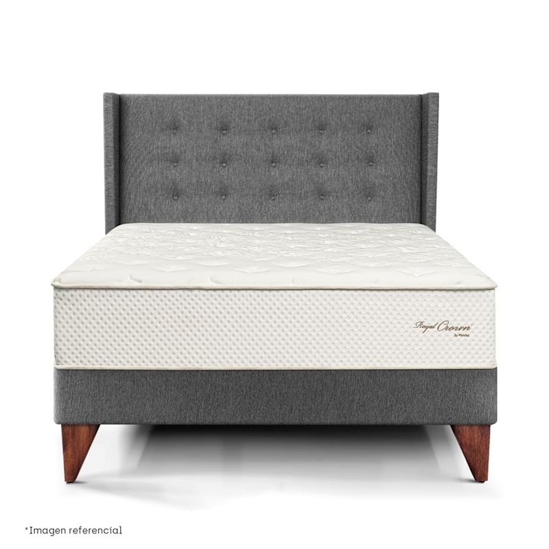 dormitorio europeo royal crown gold gris 2 plazas