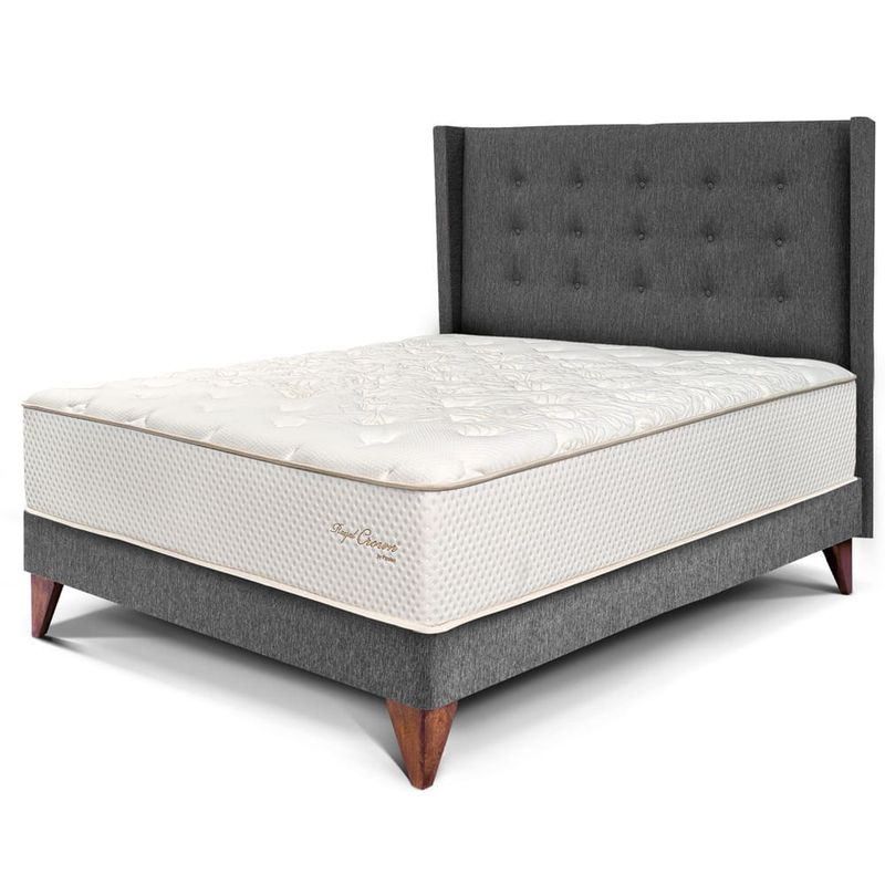 dormitorio europeo royal crown gold gris 2 plazas