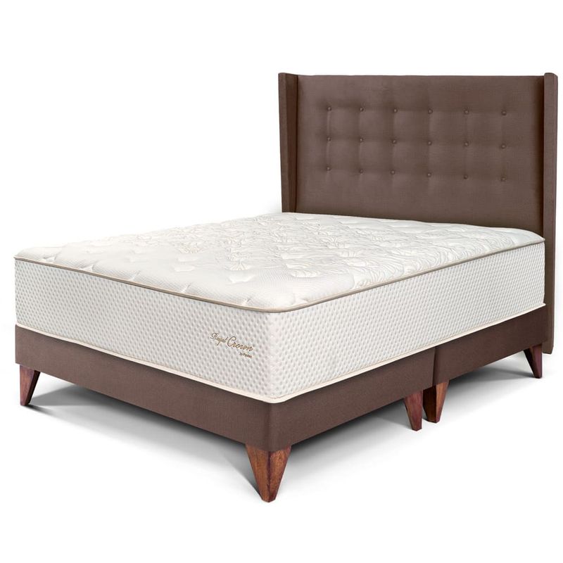 dormitorio europeo royal crown gold chocolate queen