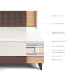 dormitorio europeo royal crown gold chocolate queen