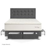 Dormitorio con Cajones Royal Crown Gris | Queen