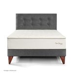 dormitorio europeo royal crown gris 1.5 plazas
