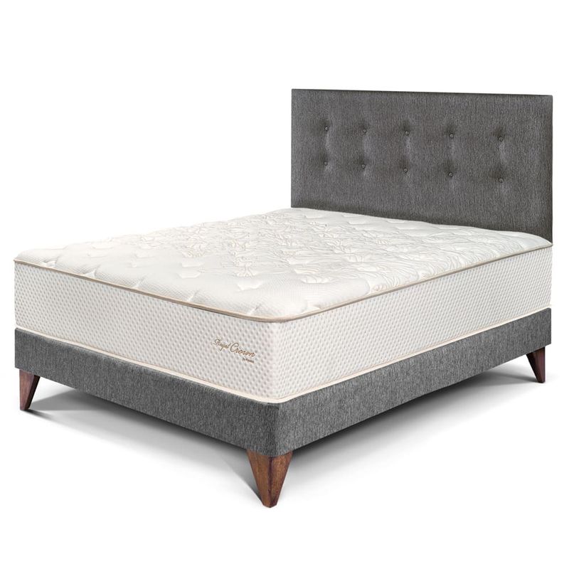 dormitorio europeo royal crown gris 2 plazas