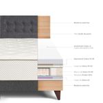 dormitorio europeo royal crown gris queen
