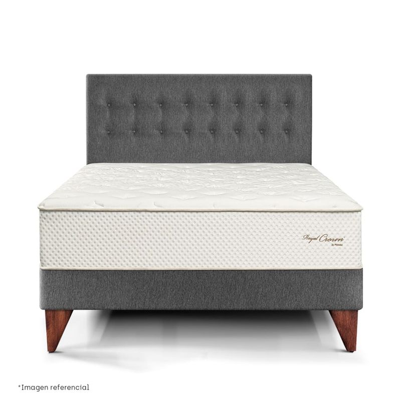 dormitorio europeo royal crown gris king
