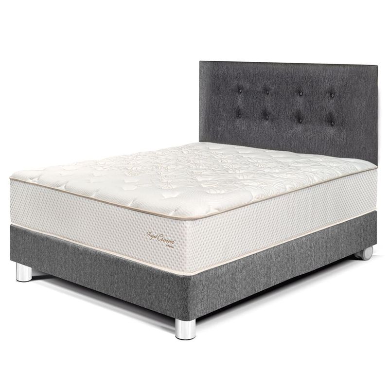 dormitorio royal crown gris 1.5 plazas