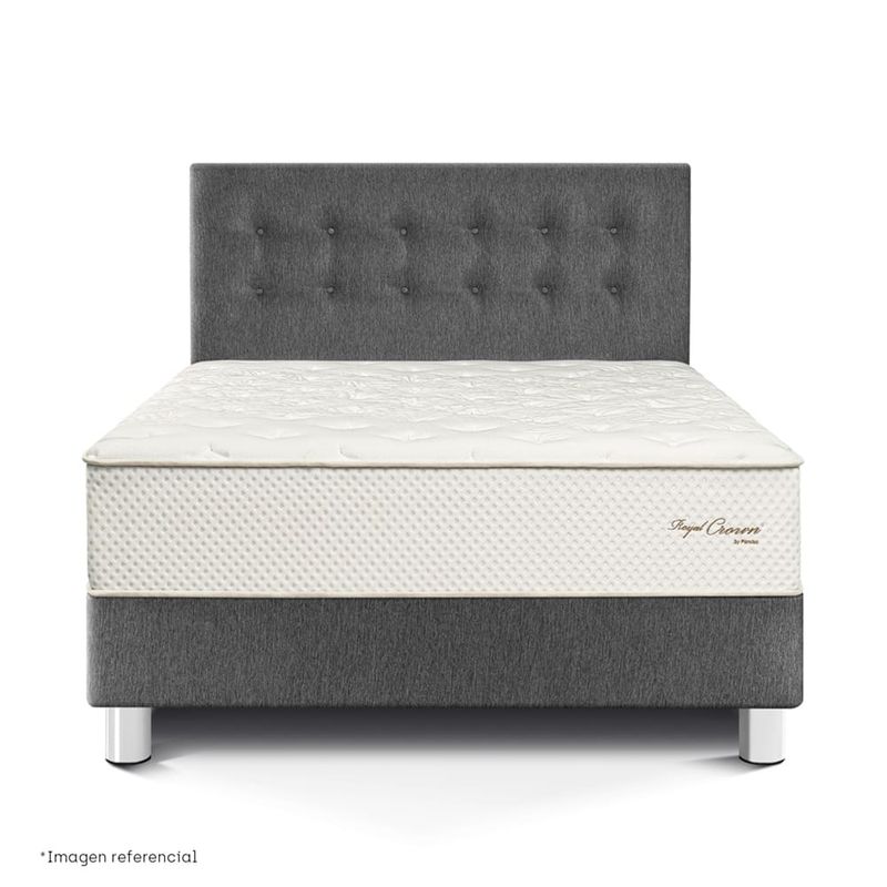 dormitorio royal crown gris queen