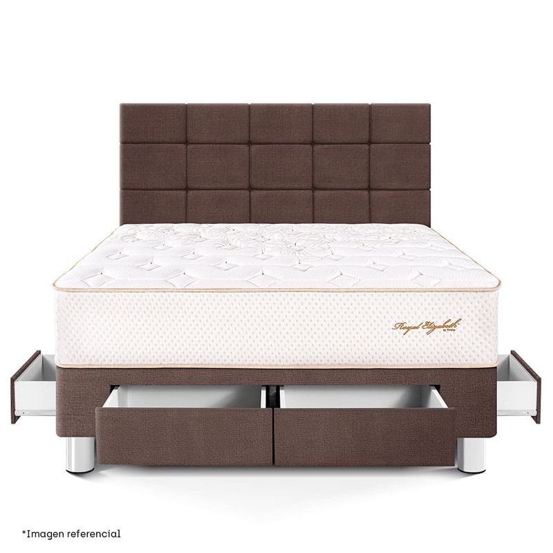 Dormitorio con Cajones Royal Elizabeth Blocks Chocolate | Queen