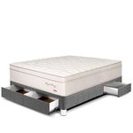 Cama con Cajones Royal Prince Firme Gris | 2 plazas