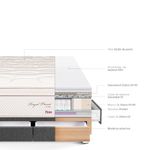 Cama con Cajones Royal Prince Firme Gris | 2 plazas