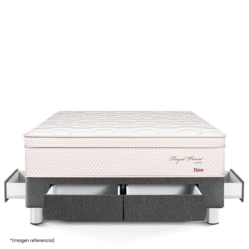 Cama con Cajones Royal Prince Firme Gris | King