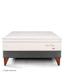 Cama Europea Royal Prince Firme Gris | 1.5 plazas