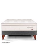 Cama Europea Royal Prince Firme Gris | Queen