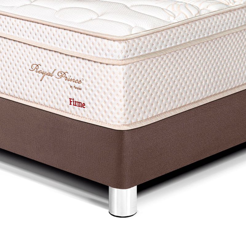 Cama Royal Prince Firme Chocolate | 1.5 plazas