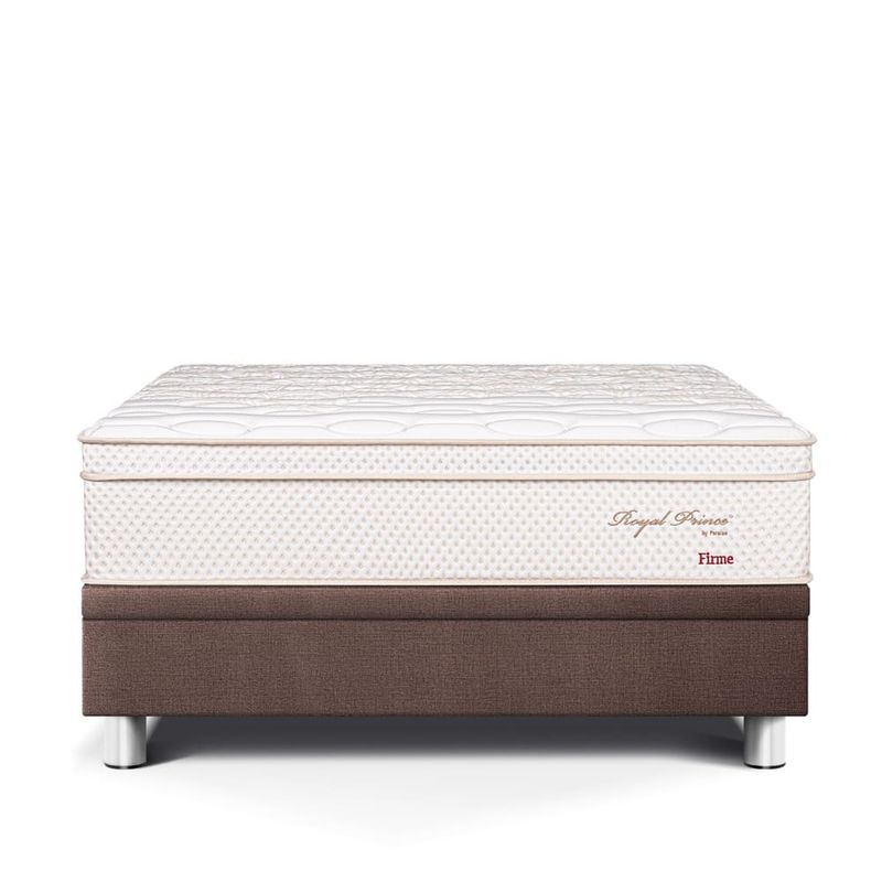 Cama Boxet Royal Prince Firme Chocolate | 1.5 plazas
