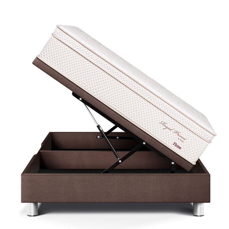 Cama Boxet Royal Prince Firme Chocolate | 1.5 plazas
