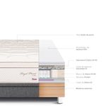 Cama Boxet Royal Prince Firme Gris | Queen