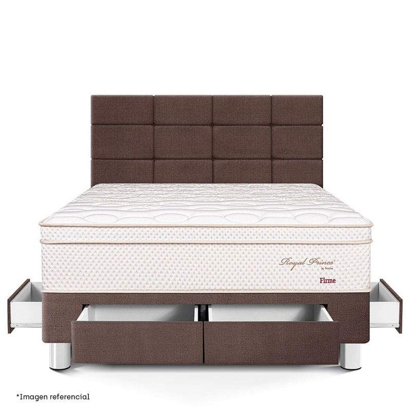 Dormitorio Royal Prince con cajones Blocks Firme 2 plazas