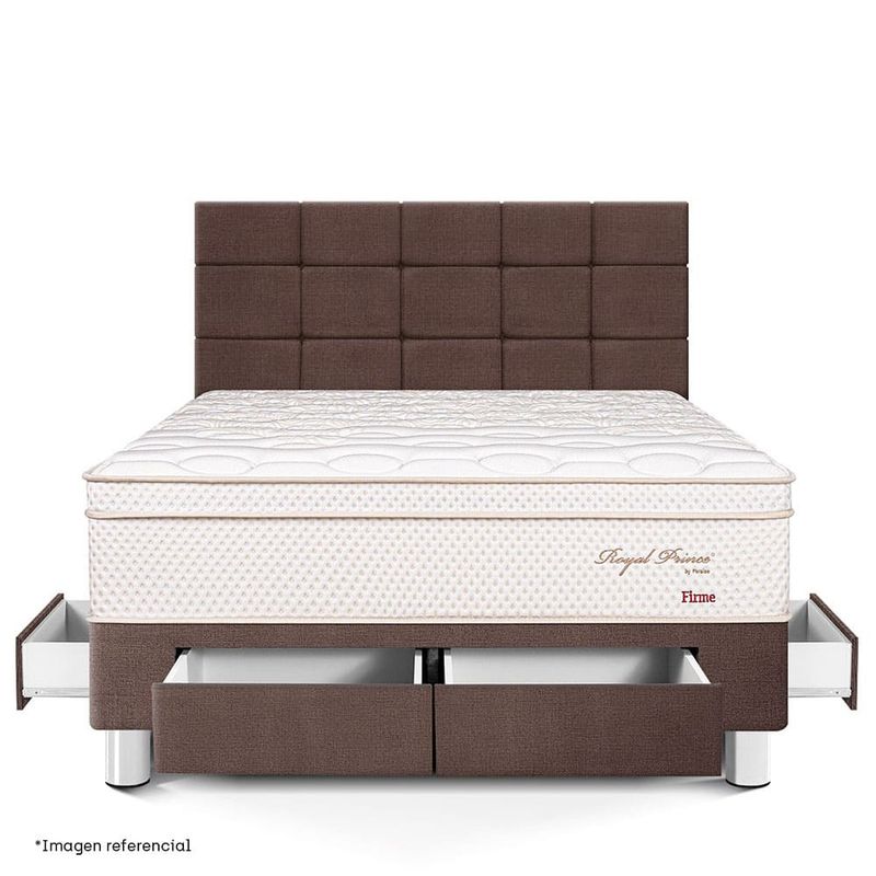 Dormitorio Royal Prince con cajones Blocks Firme Queen