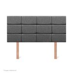 Dormitorio Boxet Blocks Royal Prince Firme Gris | 2 plazas