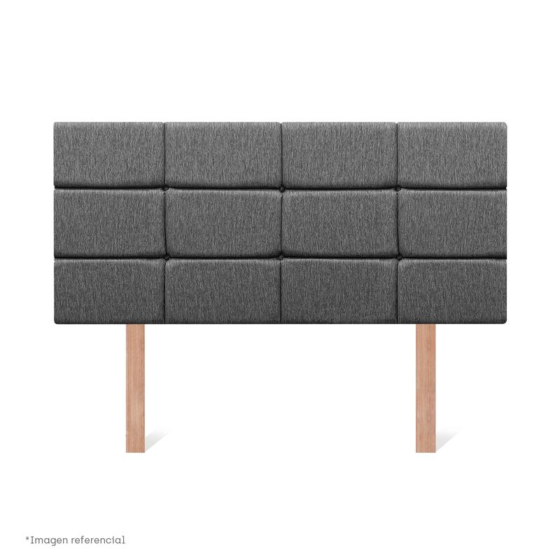 Dormitorio Boxet Blocks Royal Prince Firme Gris | 2 plazas
