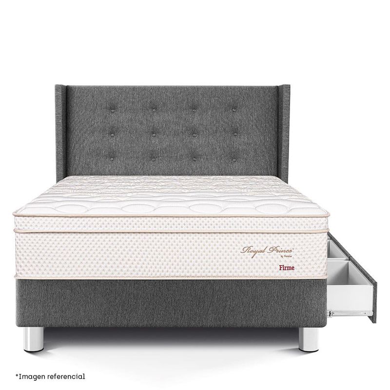 Dormitorio Royal Prince con cajones Gold Firme 1.5 plazas